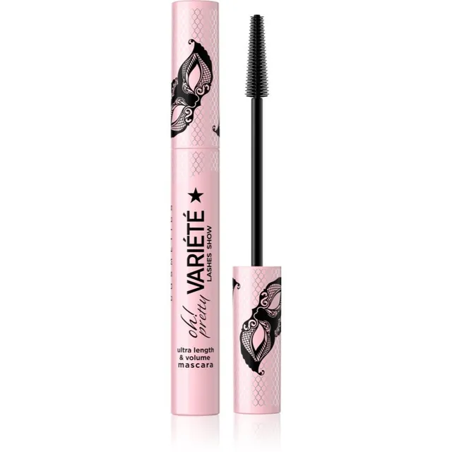 Eveline Cosmetics Variété Oh! Pretty Volüümi lisav ja tugevdav ripsmetušš Black 10 ml