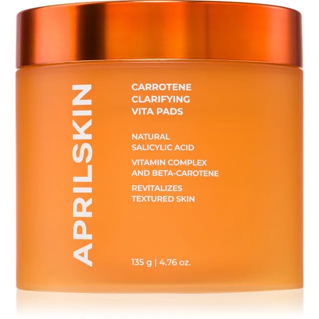 APRILSKIN Carrotene Clarifying Vita Pads Puhastuskäsnad rasusele akne kalduvustega nahale 60 tk