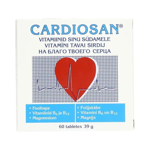 Südame tabletid N60, CARDIOSAN, 39 g
