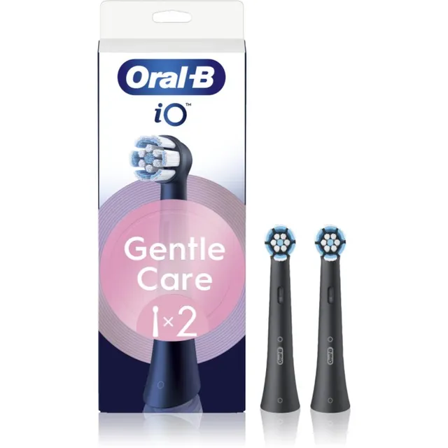 Oral-B iO Gentle Care Varuharjapead tundlikele igemetele Black 2 tk