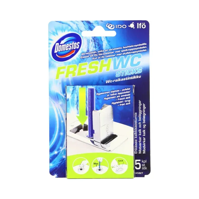 WC-poti värskenduspulgad, DOMESTOS, 5 tk