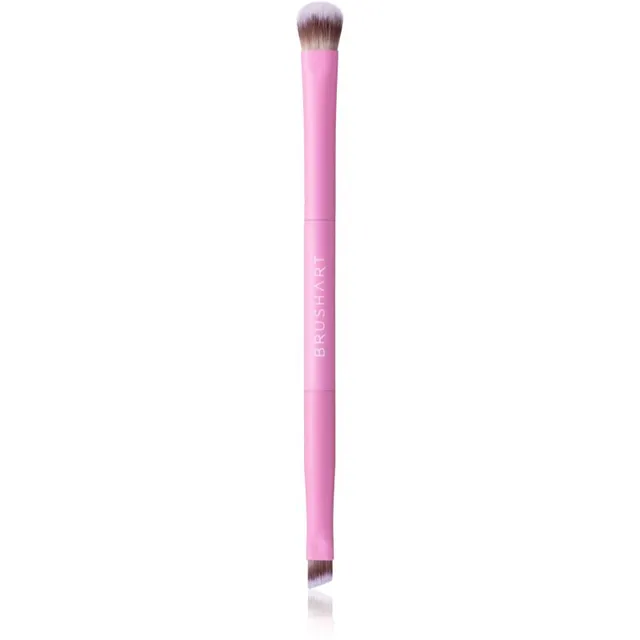 BrushArt Double Duty Eyeliner & Eyeshadow brush lauvärvi- ja laineripintsel kahepoolne 1 tk