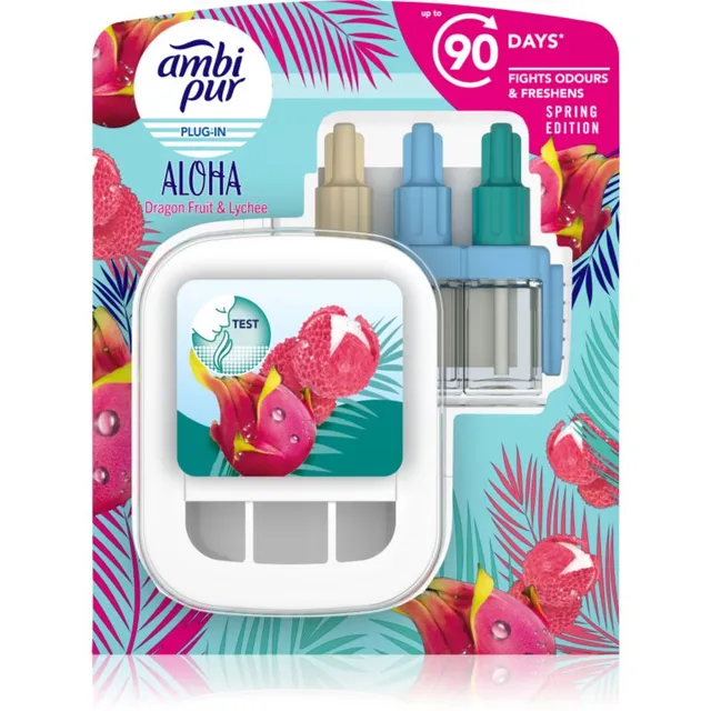 AmbiPur 3volution Aloha elektriline õhuvärskendaja koos täidisega 20 ml