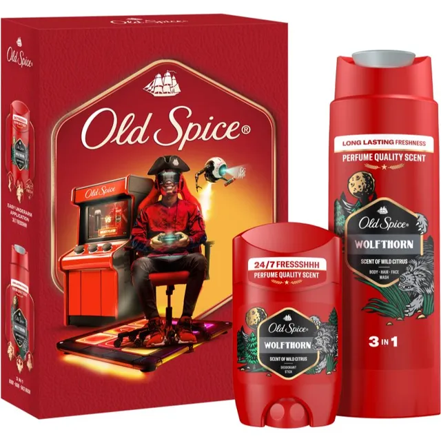 Old Spice Wolfthorn Gamer Kinkekomplekt meestele
