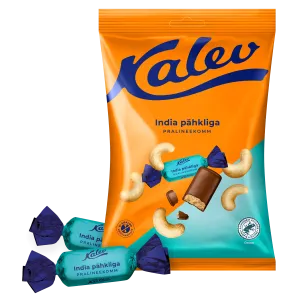 Kalev pralineekompv.175g india pähkliga