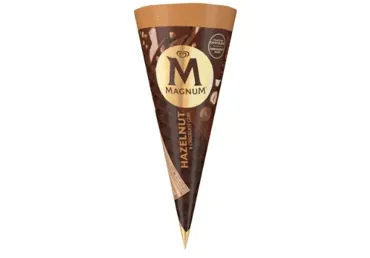 Koonusjäätis šokolaadi-pähkli MAGNUM 82g