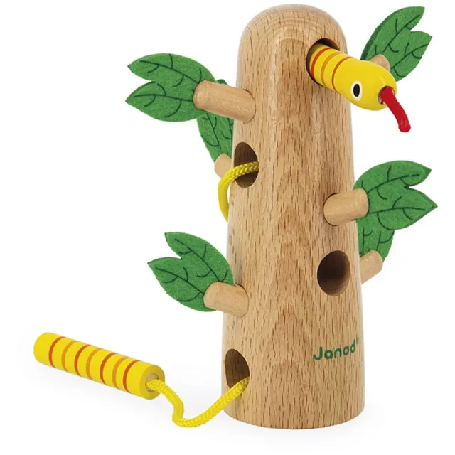 Janod Tropik Tropical Lace-Up Tree aktiveeriv mänguasi 18m+ 1 tk