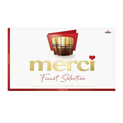 Šokolaadiassortii mandlitega Merci 400g