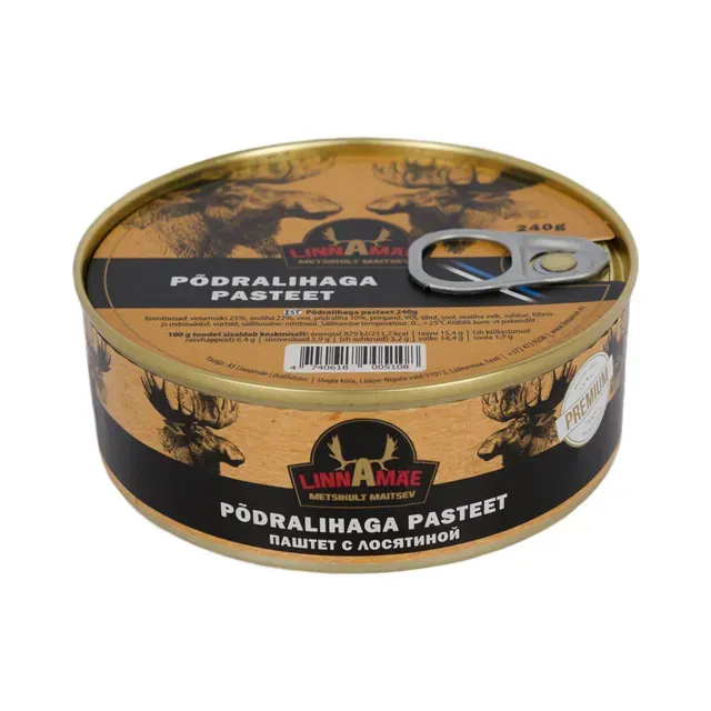 Põdralihaga pasteet, LINNAMÄE LIHATÖÖSTUS, 240 g