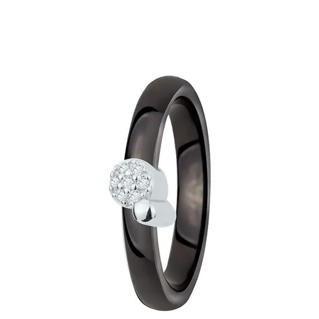 DONDELLA Ceramic Bubbles Black Ring (3mm) 15.25