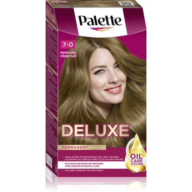 Schwarzkopf Palette Deluxe Püsijuuksevärv varjund 7-0 Medium Blonde 1 tk