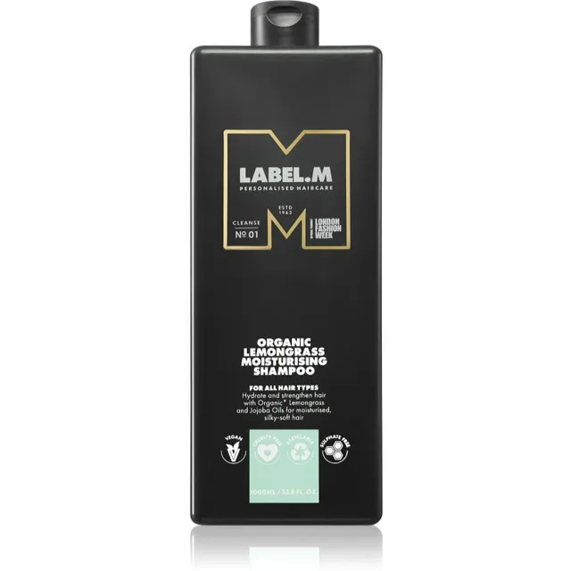 label.m Lemongrass Moisturising Shampoo Niisutav šampoon sidruni ja sidrunheinaga 1000 ml