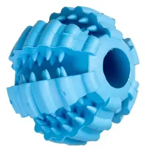 Hambaid hooldav kummist pall koerale Ø 9 cm, sinine, Griplay (Duvoplus)