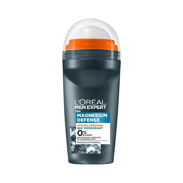 Rulldeodorant Magnesium Defence, meestele, L'OREAL PARIS, 50 ml