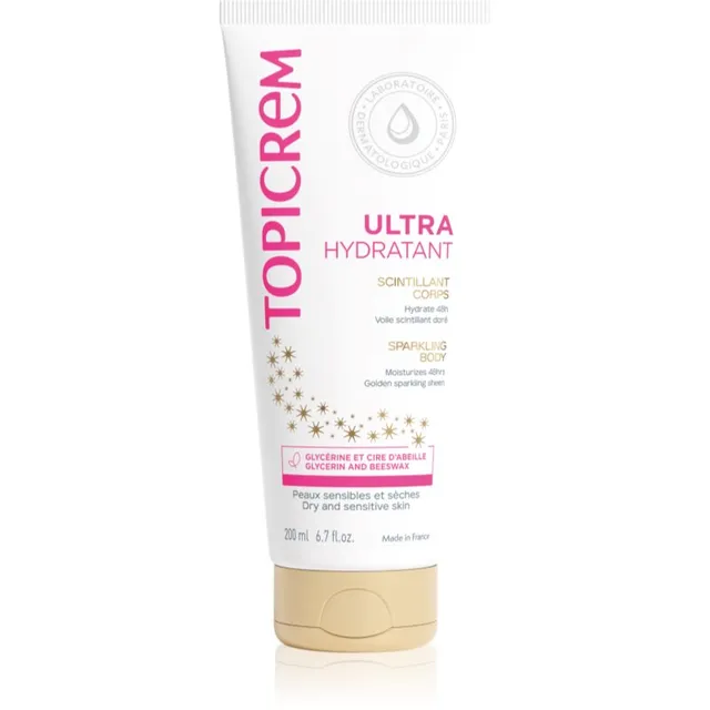 Topicrem UH BODY Ultra-Moisturizing Sparkling Body Intensiivne niisutav kehapiim sädelusega 200 ml