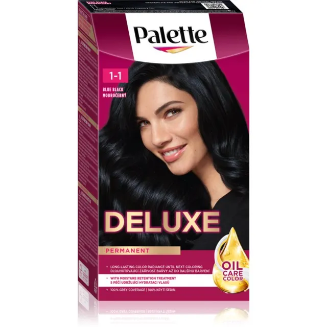 Schwarzkopf Palette Deluxe Püsijuuksevärv varjund 1-1 Blue Black 1 tk