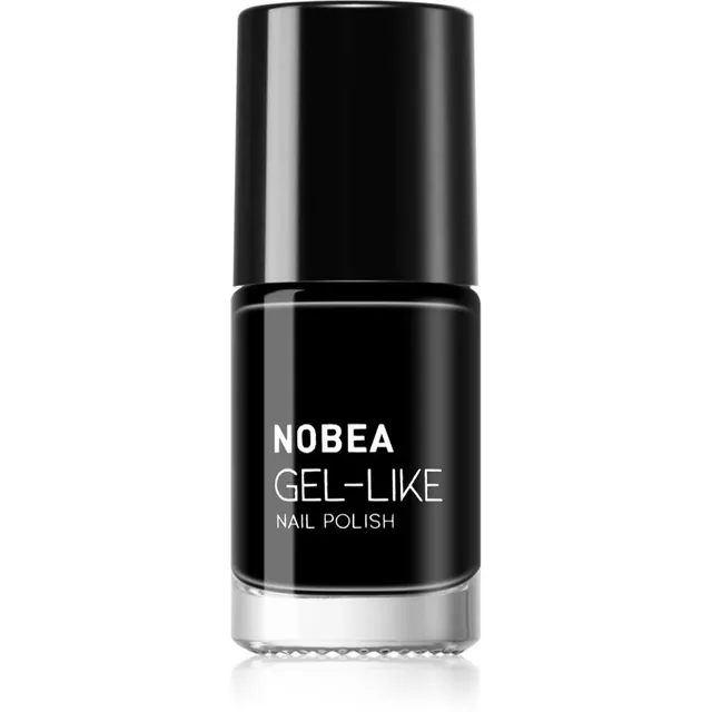 NOBEA Day-to-Day Gel-like Nail Polish Geeliefektiga küünelakk varjund Black sapphire #N22 6 ml