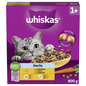 Whiskas Sterile kuivt.kassile 800g kana
