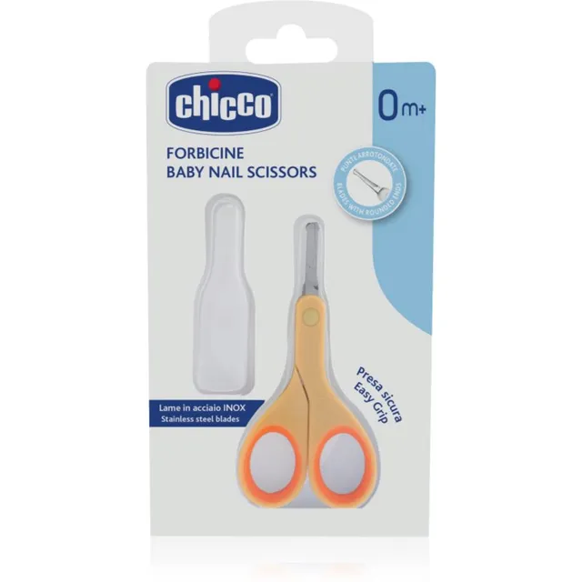 Chicco Baby Nail Scissors ümmarguse otsaga beebi küünte käärid 0 m+ 1 tk