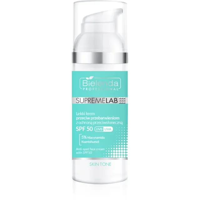 Bielenda Professional Supremelab Skin Tone Päevakreem vanuselaikude vastu SPF 50 50 ml