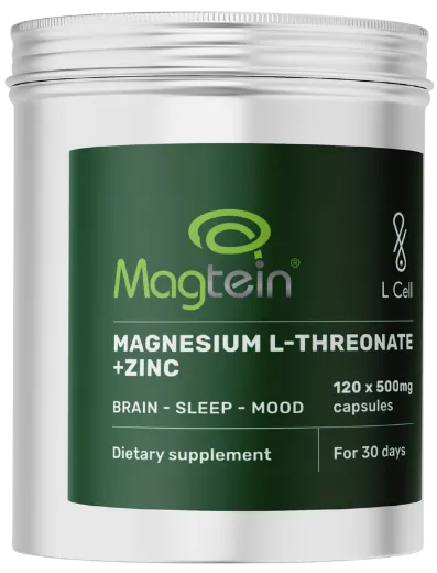 L Cell Magnesium L-Threonate kapslid 500 mg. Toidulisand.
