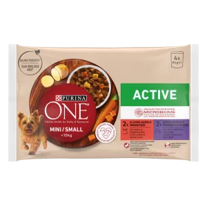 ONE Mini Active koeraeine4*85g veis-pard