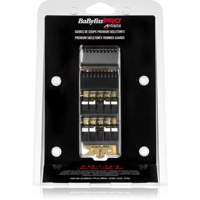 BaByliss PRO Blades Skeleton FX Varuharjapead 1,5mm, 3mm, 4,8mm, 6mm 4 tk