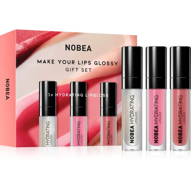NOBEA Beauty Pleasure NOBEA Make Your Lips Glossy Gift Set Huuleläikekomplekt kinkepakendis
