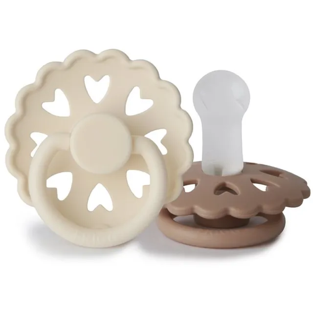 FRIGG Fairytale Round Silicone 2-Pack Size 2 lutt The Ugly Duckling/The Emperors New Clothes 2 tk