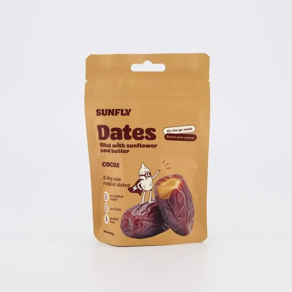 Datlid täidetud päevalilleseemnekreemiga Cocoa 60g