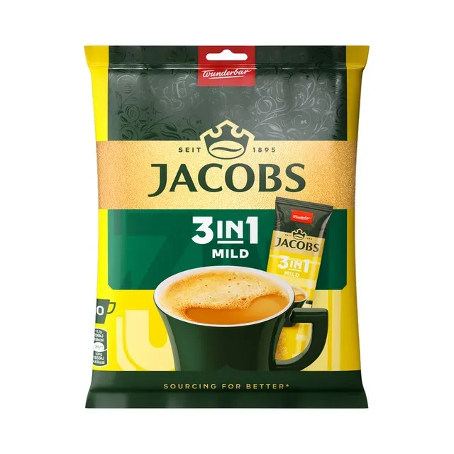 Lahustuv kohvijook Mild (kott 10x11,1g), JACOBS, 111 g