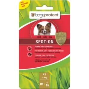 Bogaprotect SPOT-ON  parasiite (puuke ja kirpe) tõrjuv täpilahus koerale XS (1-5kg)