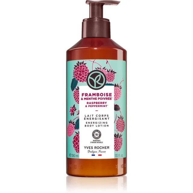 Yves Rocher Bain de Nature Kehapiim Raspberry & Peppermint 390 ml
