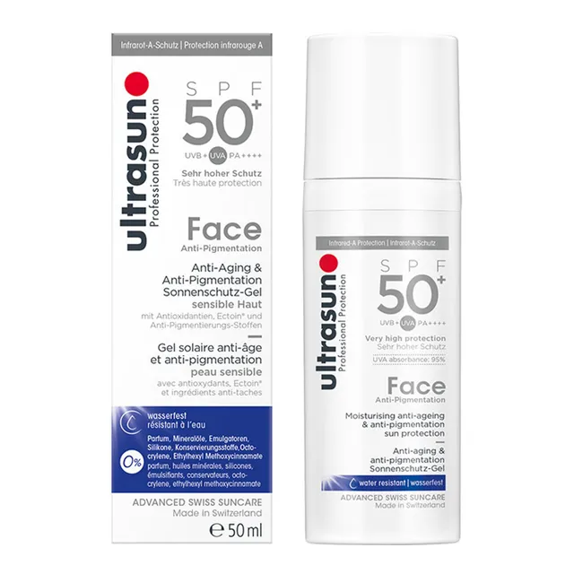 Anti-Pigmentation päikesekaitse geel näole SPF50+ 50ml