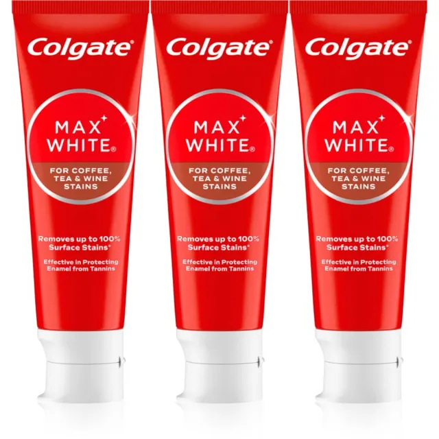 Colgate Max White One Coffee, Tea & Wine Valgendav hambapasta 3x75 ml