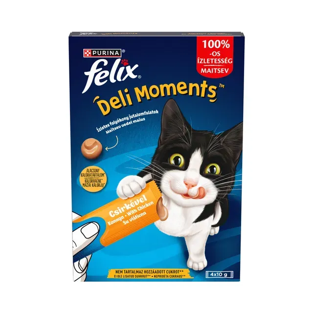 Täiendsööt. Kassimaius FELIX Deli Moments kana 4x10g, FELIX,