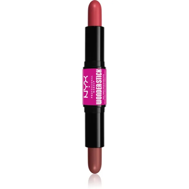 NYX Professional Makeup Wonder Stick Cream Blush Kahetooniline kontuurpulk varjund 03 Coral N Deep Peach 2x4 g