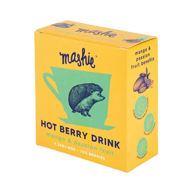 Mango- ja passioniviljapüree tee jaoks 4 portsjonit, MASHIE, 180g