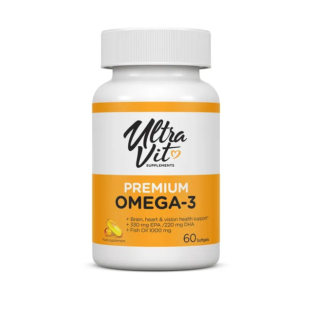 ULTRAVIT PREMIUM OMEGA-3 PEHMEKAPSLID 1000MG N60