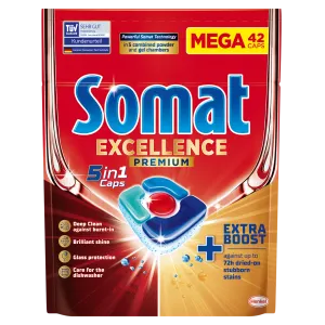 Nõudepesumasina kapslid Somat Excellence Premium 5in1 42tk