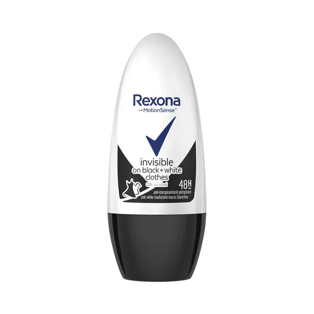 Rulldeodorant Invisible on B+W clothes naistele, REXONA, 50 ml