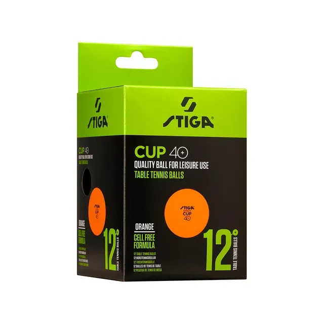 Lauatennise pallid Cup 40+ oranž, STIGA SPORTS, 12 tk