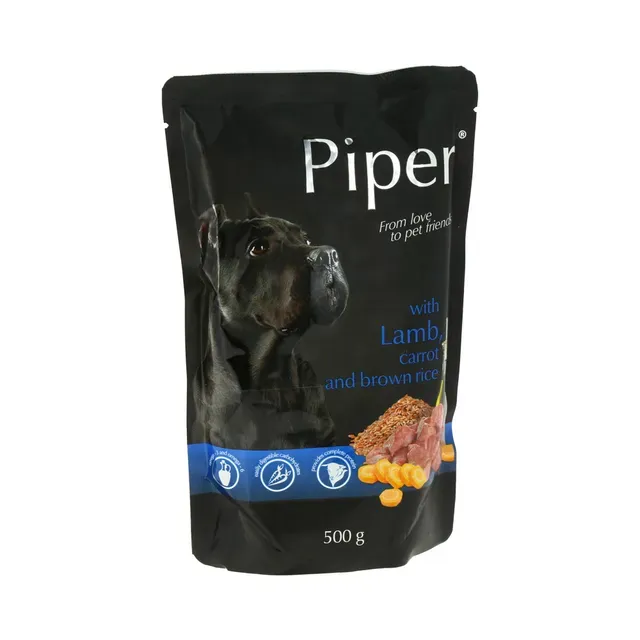 Täissööt koertele lambaliha ja porgandiga, PIPER, 500 g