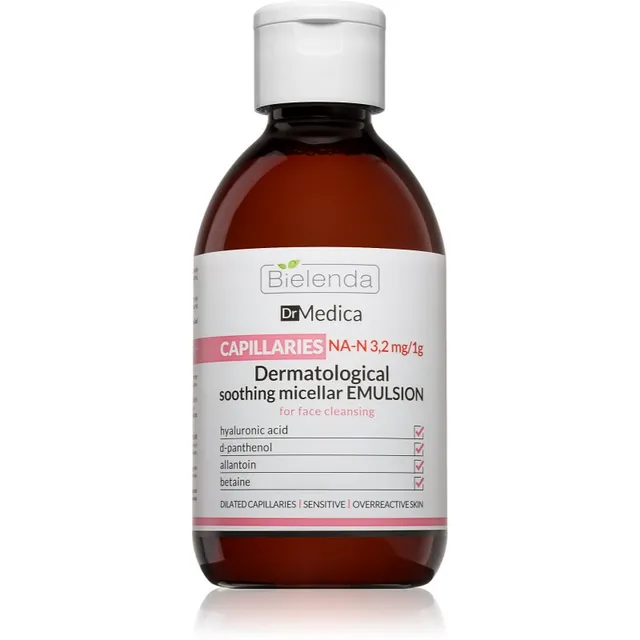 Bielenda Dr Medica Capillaries Mitsellaarpiim neutraliseerib punetust 250 ml
