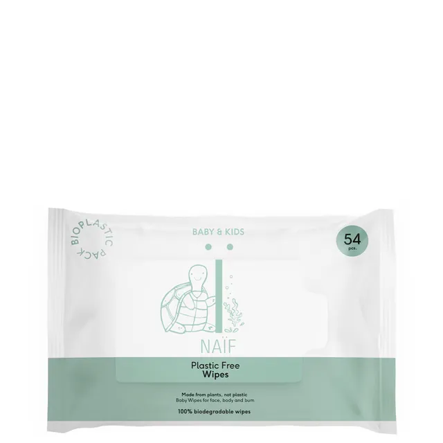 NAIF Baby & Kids Plastic Free Wipes 54pcs