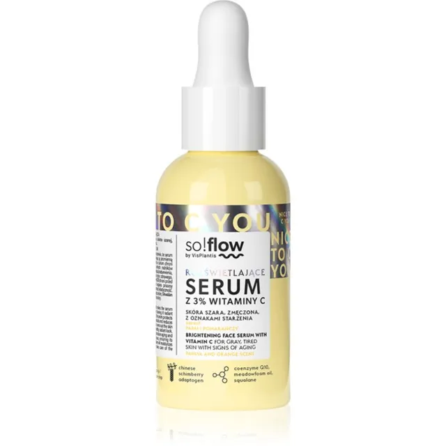 so!flow Brightening Face Serum With Vitamin C Sära andev seerum C-vitamiiniga 30 ml