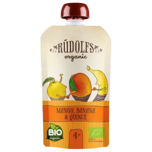 Rudolfs 4K Mango-ban.-küdooniapüree 110g