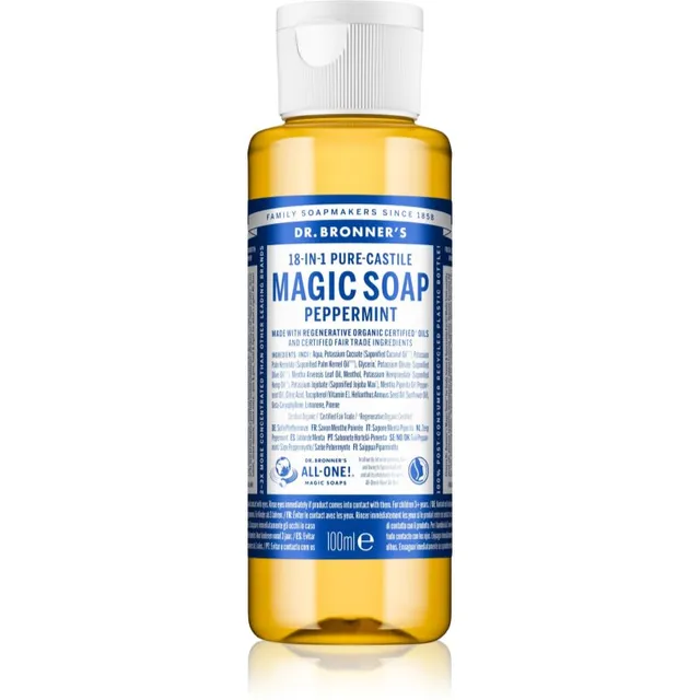 Dr. Bronner’s Peppermint Universaalne vedelseep 100 ml