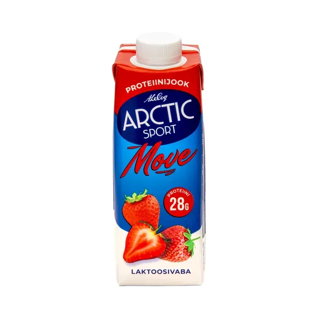 Proteiinijook MOVE maasikamaitseline, ARCTIC SPORT, 330 ml