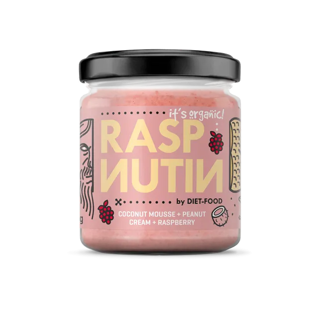 Diet Food Bio Coconut Cream With Nuts & Raspberries